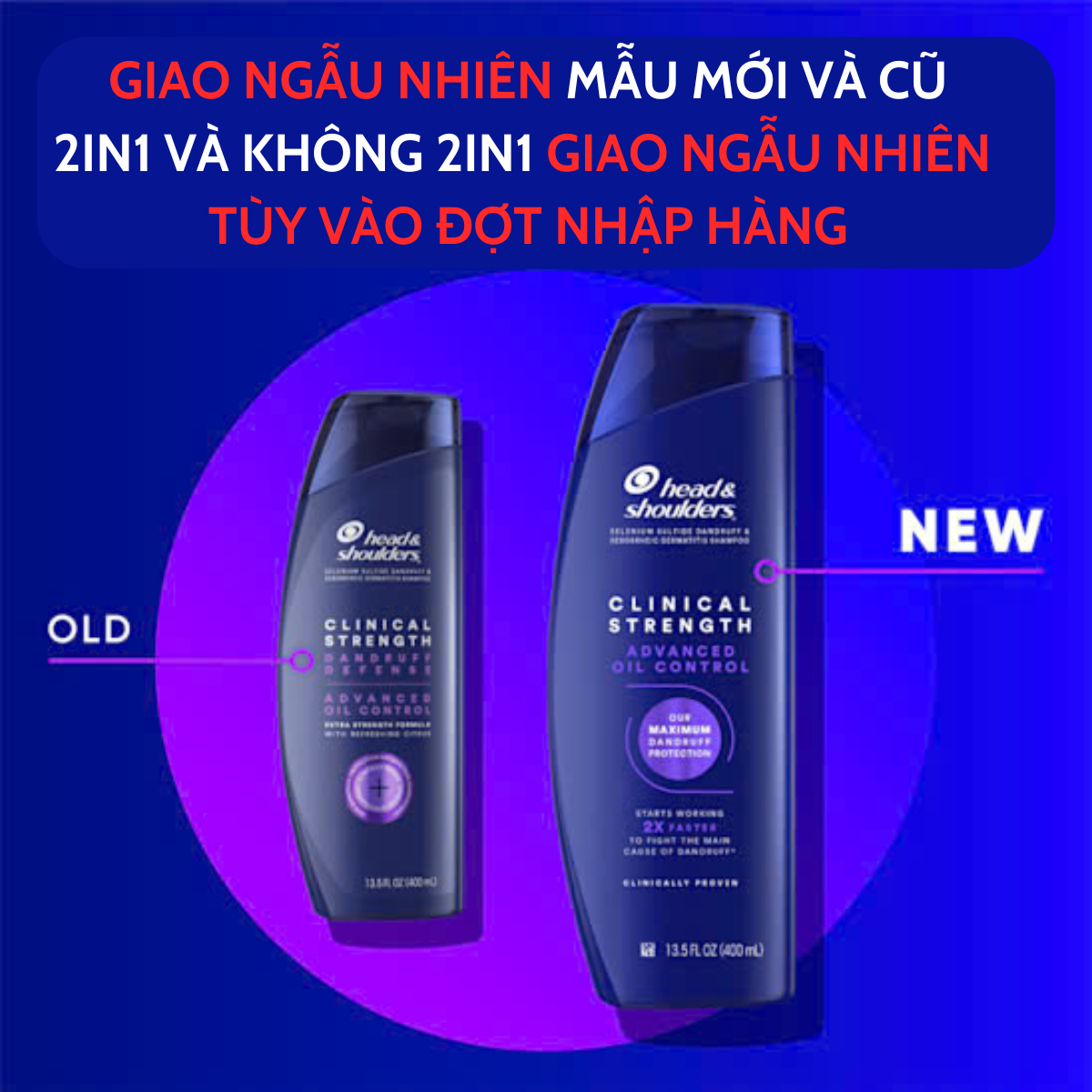 Mô tả Dầu Gội Ngăn ngừa gàu Head & Shoulders Clinical Strength 400ml - Hàng Mỹ - 1