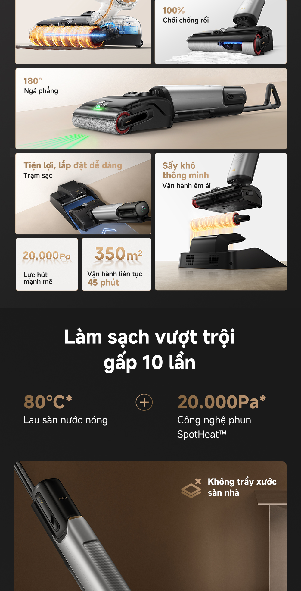 Mô tả Máy hút bụi lau nhà khô và ướt đa năng X4 Pro - Hàng chính hãng - 2