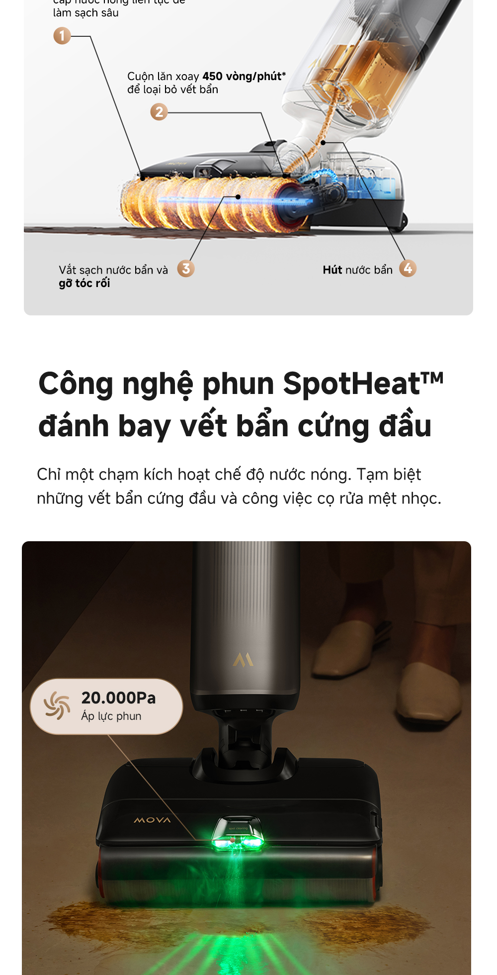 Mô tả Máy hút bụi lau nhà khô và ướt đa năng X4 Pro - Hàng chính hãng - 4
