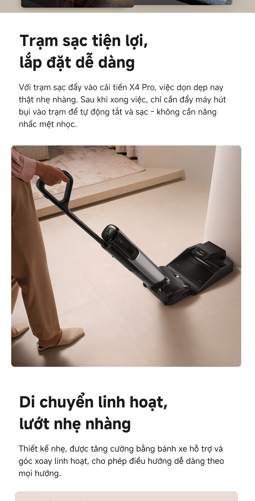 Mô tả Máy hút bụi lau nhà khô và ướt đa năng X4 Pro - Hàng chính hãng - 7