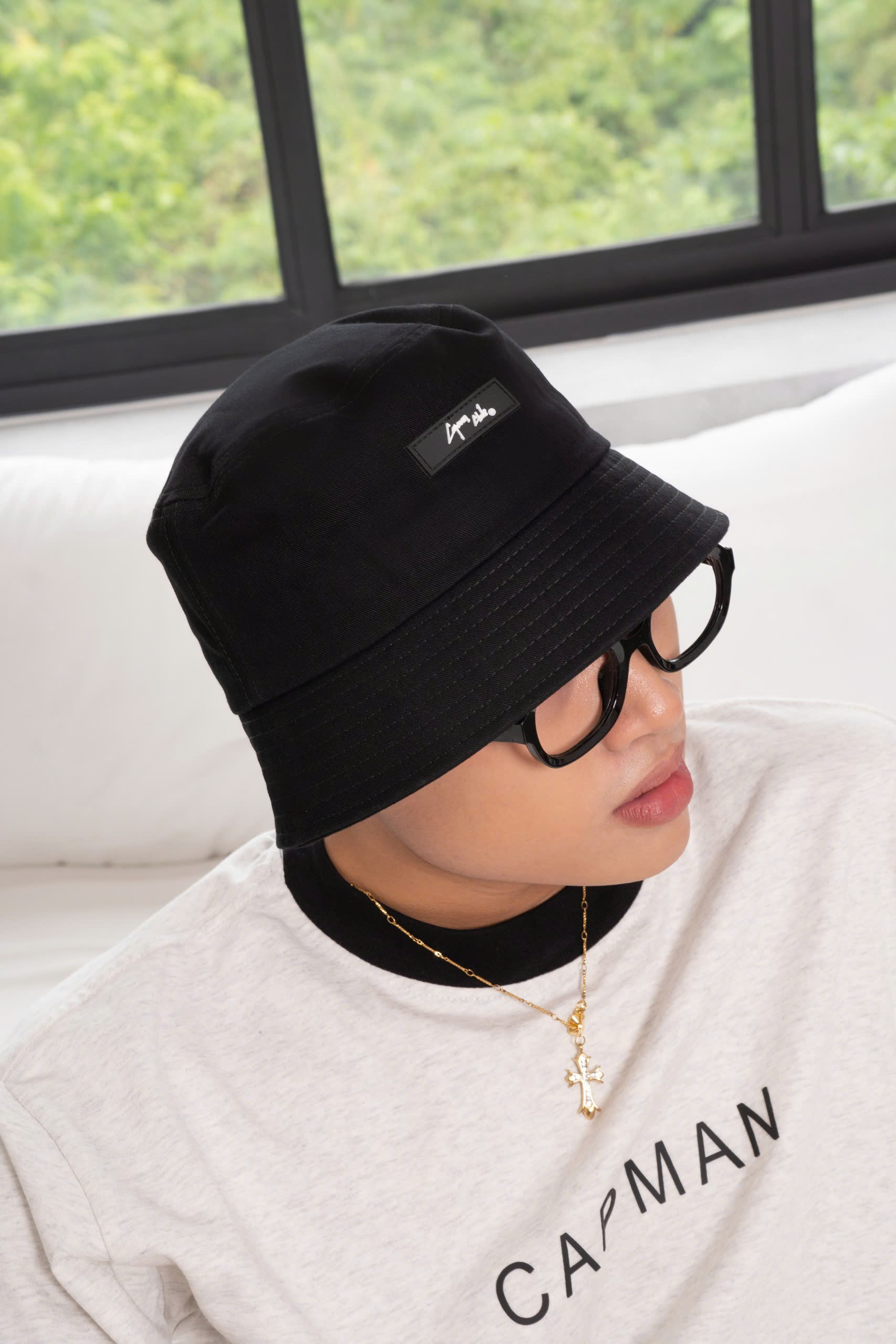 Mô tả Mũ bucket trơn vành cụp CAPMAN CLUB, nón bo tròn basic CM65 unisex nam nữ - 3