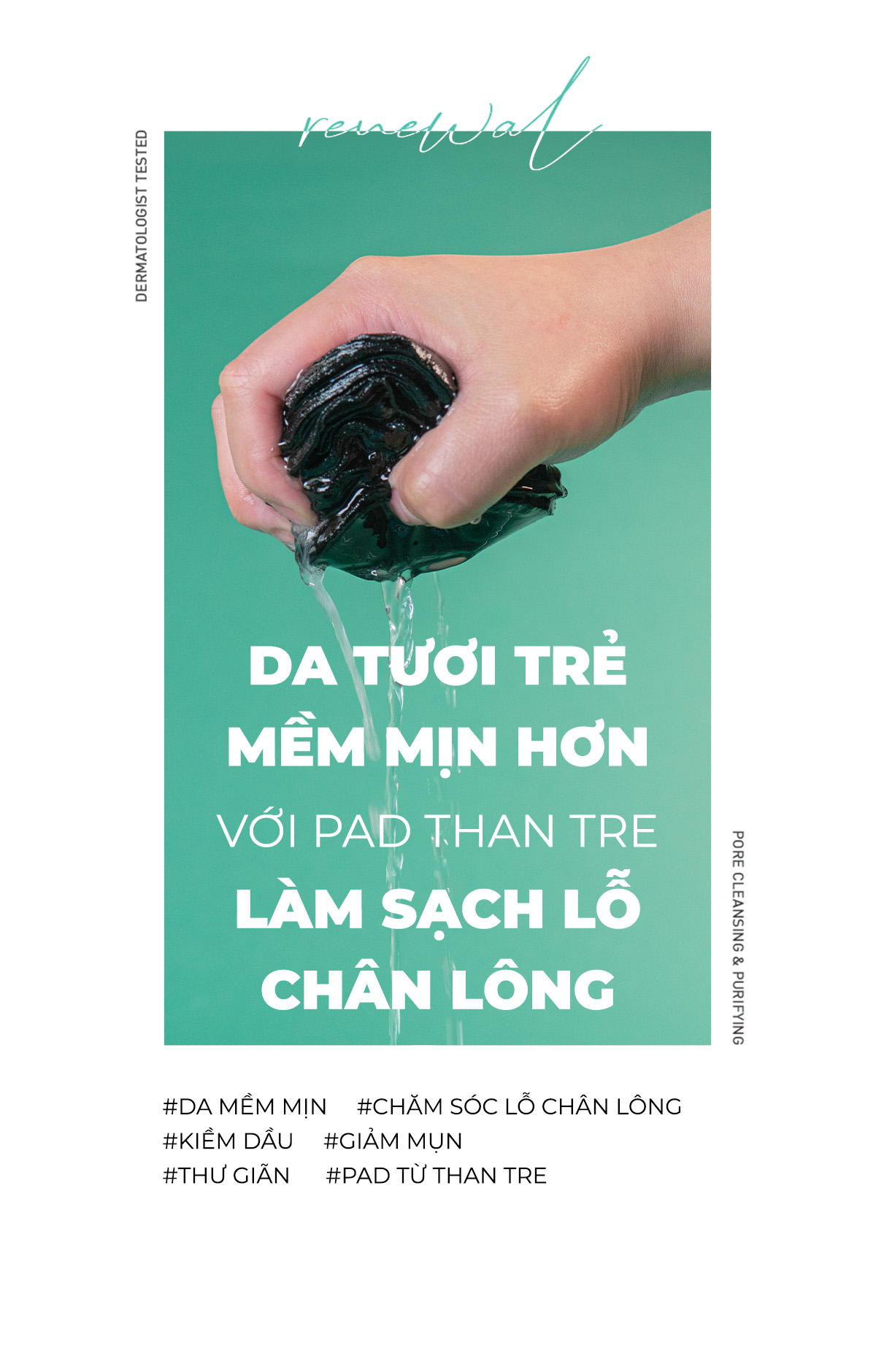 Mô tả Toner Pad Than Tre Kiềm Dầu, Giảm Mụn Neogen Dermalogy Real Charcoal 60Miếng - 7