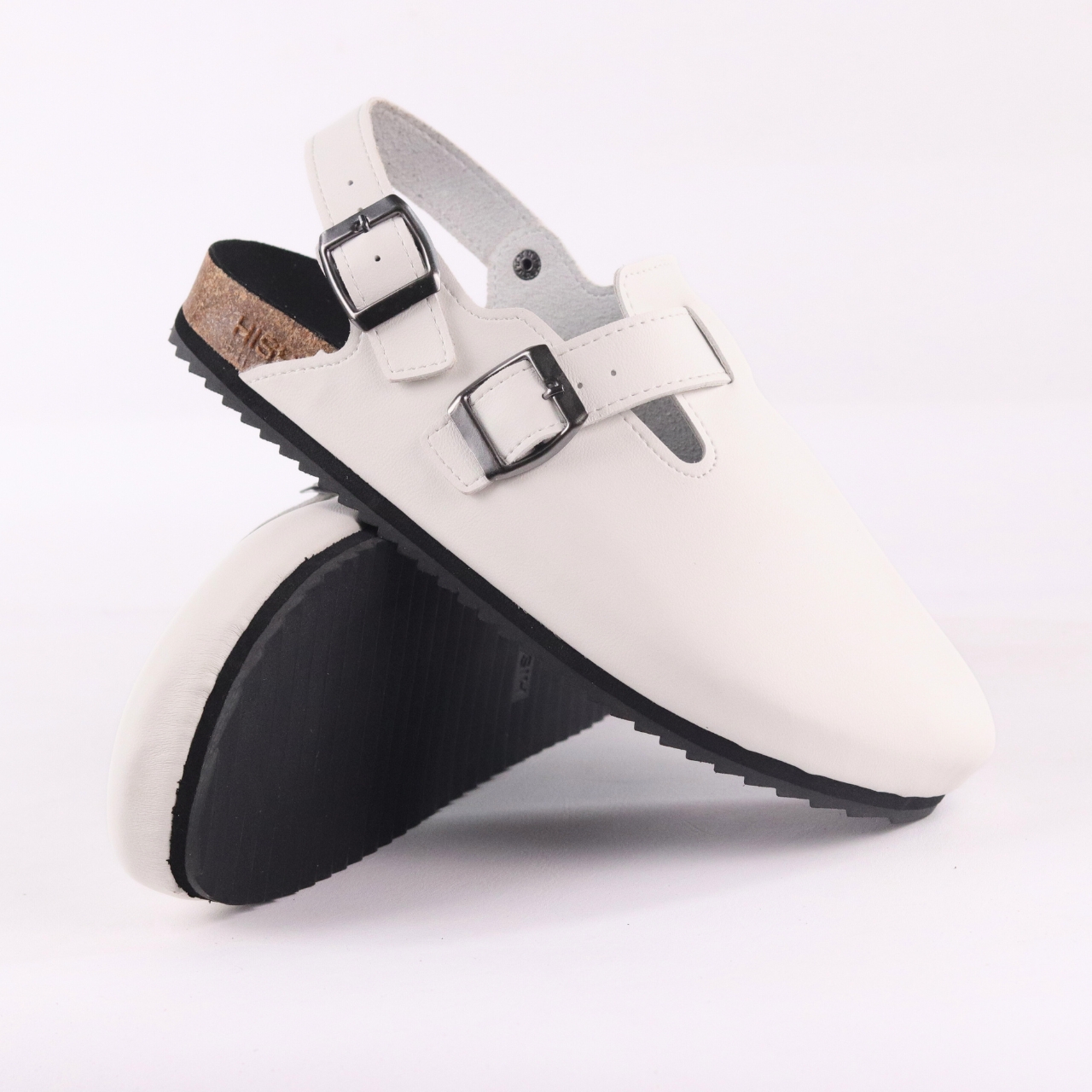 Mô tả Dép đế trấu sục Sandal Boston nam nữ unisex quai ngang đi học công sở bigsize chính hãng Hishoo VNXK  R111 - 8