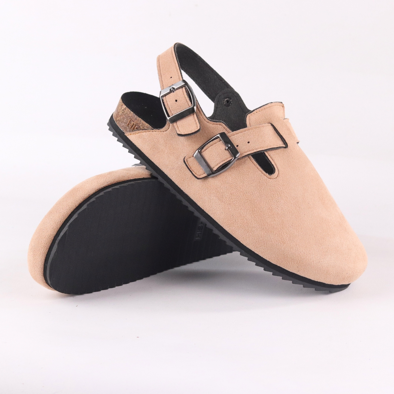 Mô tả Dép đế trấu sục Sandal Boston nam nữ unisex quai ngang đi học công sở bigsize chính hãng Hishoo VNXK  R111 - 12