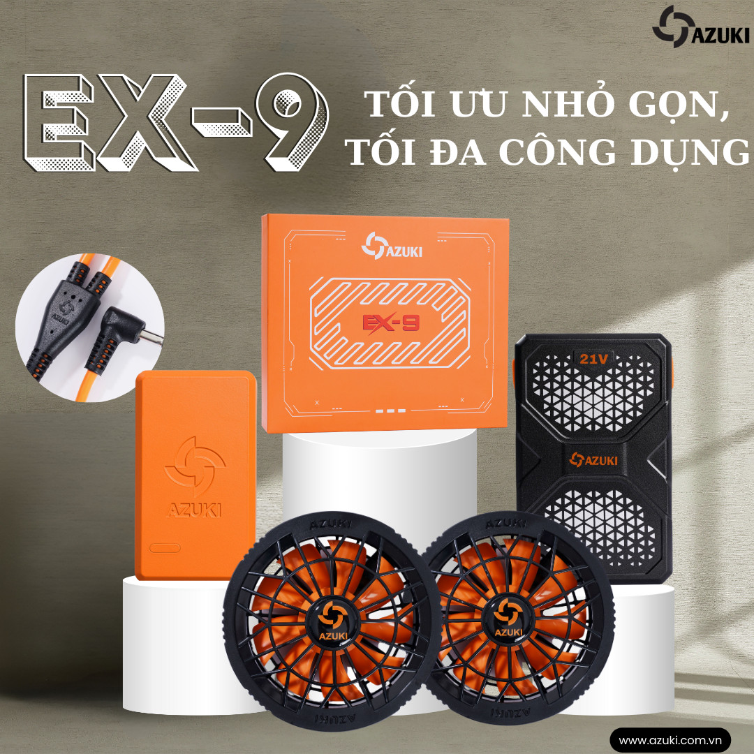 Mô tả Áo Điều Hòa Nữ Nhật Bản AZUKI TITANIUM AT07 VÀ EX9 Pin 25.000-25.500 Mah, Quạt 20v Và 21v Siêu Mạnh ,Êm ái,BH 12T-NIKITO - 4