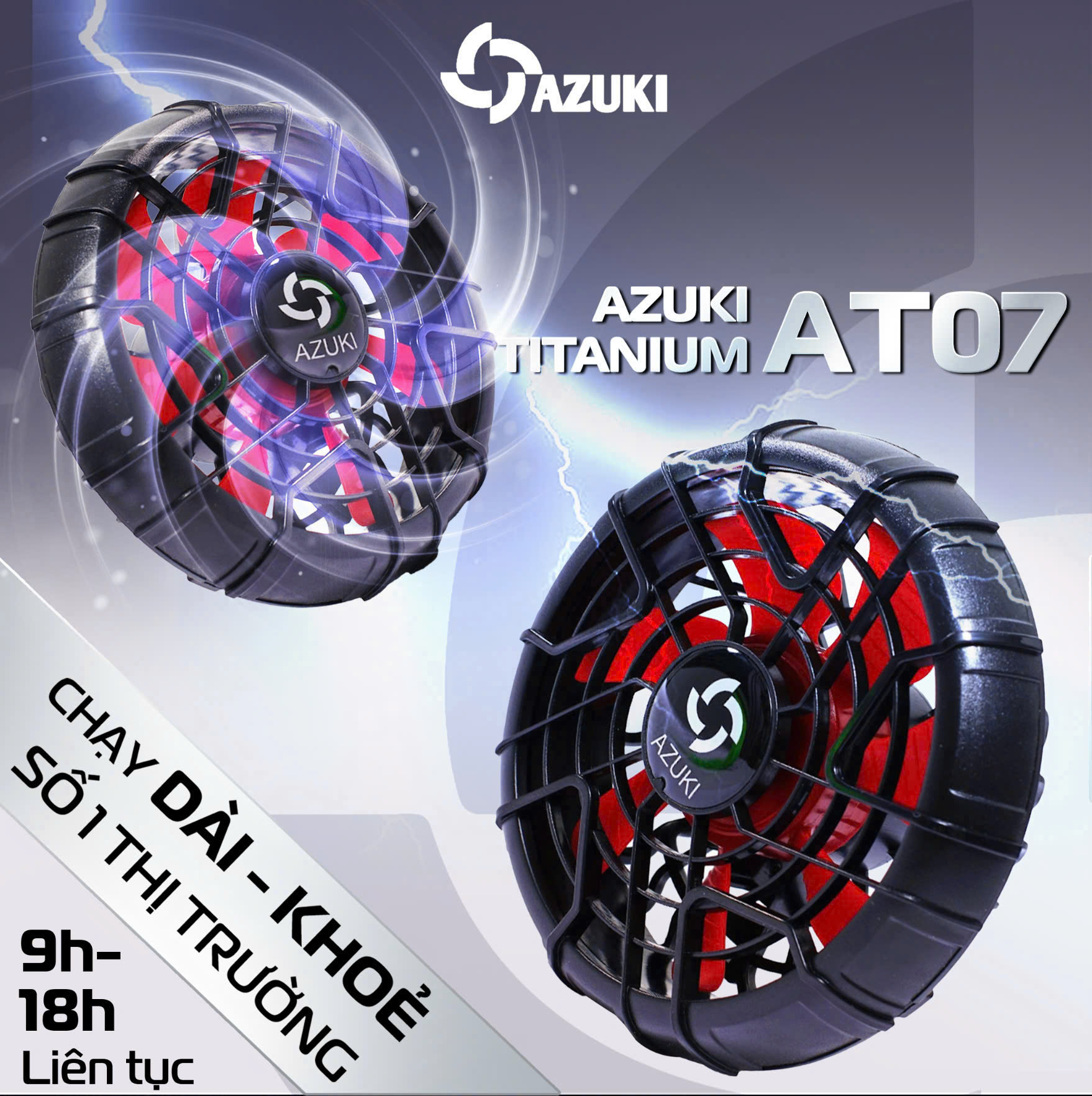 Mô tả Áo Điều Hòa Nữ Nhật Bản AZUKI TITANIUM AT07 VÀ EX9 Pin 25.000-25.500 Mah, Quạt 20v Và 21v Siêu Mạnh ,Êm ái,BH 12T-NIKITO - 3