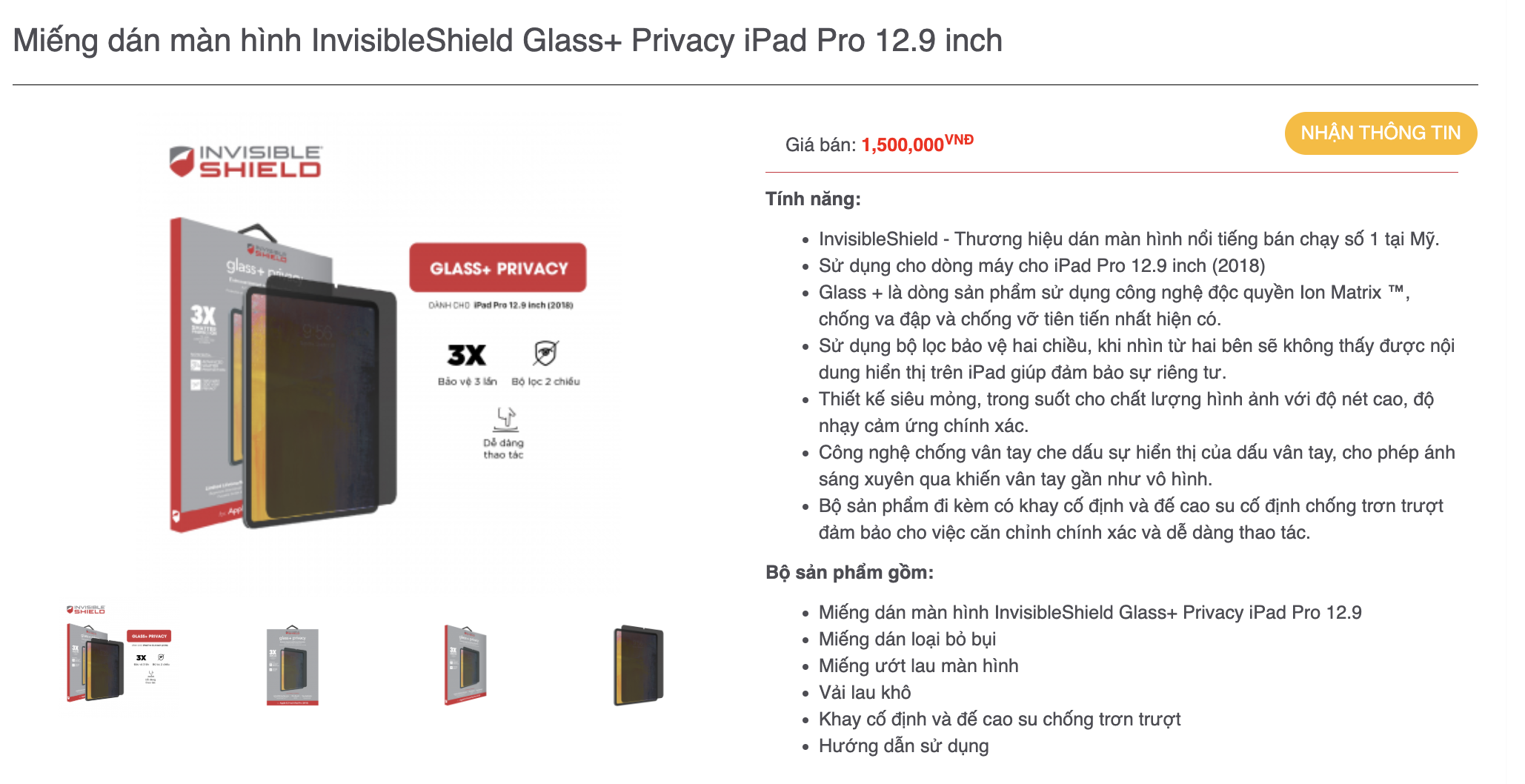 Mô tả Kính cường lực/Miếng dáng màn hình Paperlike Canvas  cao cấp ZAGG dùng cho các loại iPad Air/Pro/10.9/11/12.9/13/M2/M4 - 1