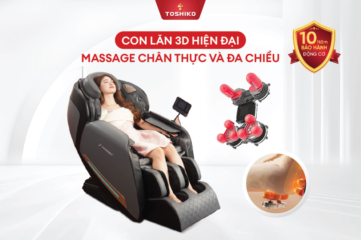 Mô tả Ghế massage trị liệu toàn thân TOSHIKO T80 đa dạng các bài tập massage công nghệ điều khiển giọng nói mới - 1