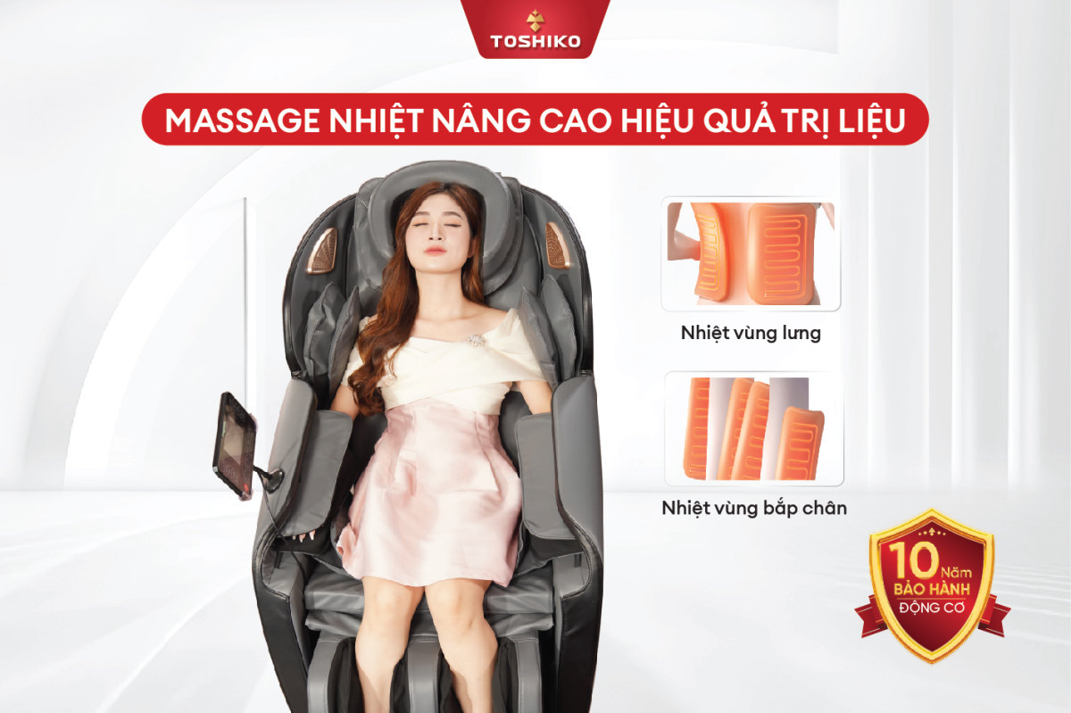 Mô tả Ghế massage trị liệu toàn thân TOSHIKO T80 đa dạng các bài tập massage công nghệ điều khiển giọng nói mới - 4