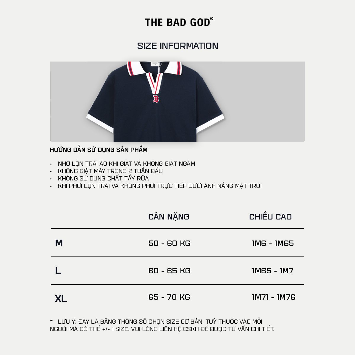 Mô tả Áo Polo The Bad God Possibale Thời Trang Nam Nữ - 5