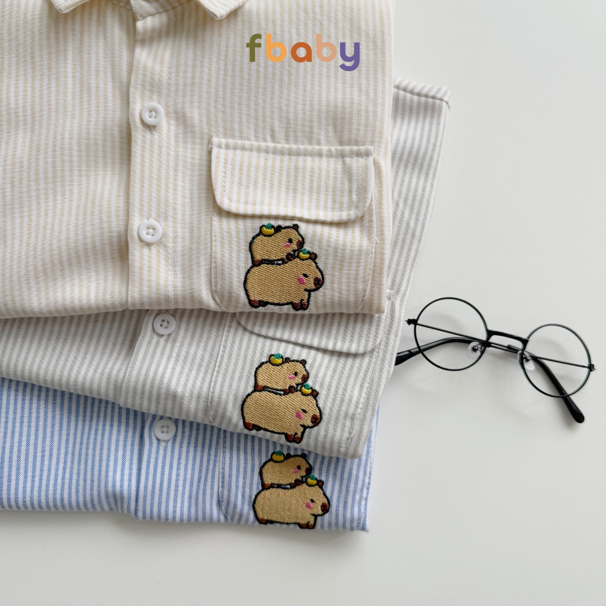 Mặt sau áo sơ mi Fbaby