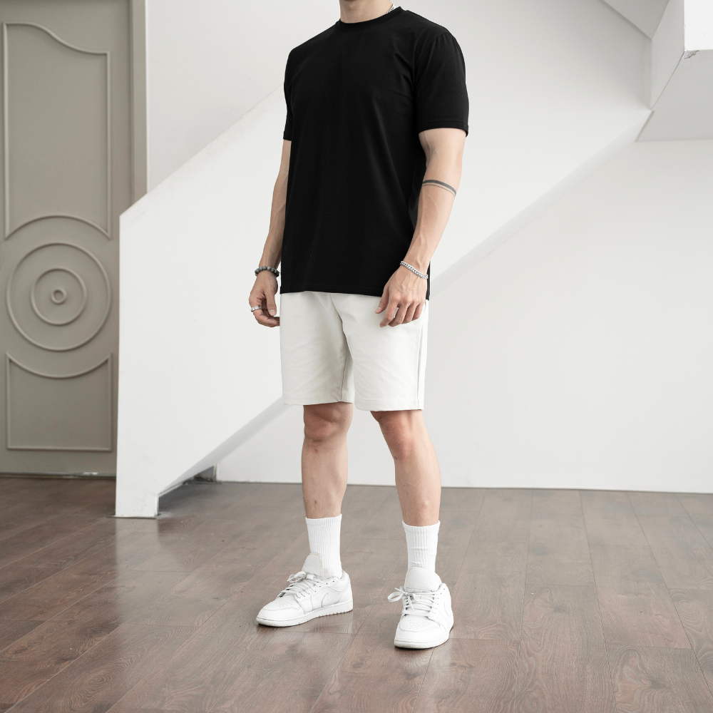 Mô tả Quần short kaki nam thanh lịch BAMI HOME quần đùi kaki cao cấp form âu nam QK11 - 4