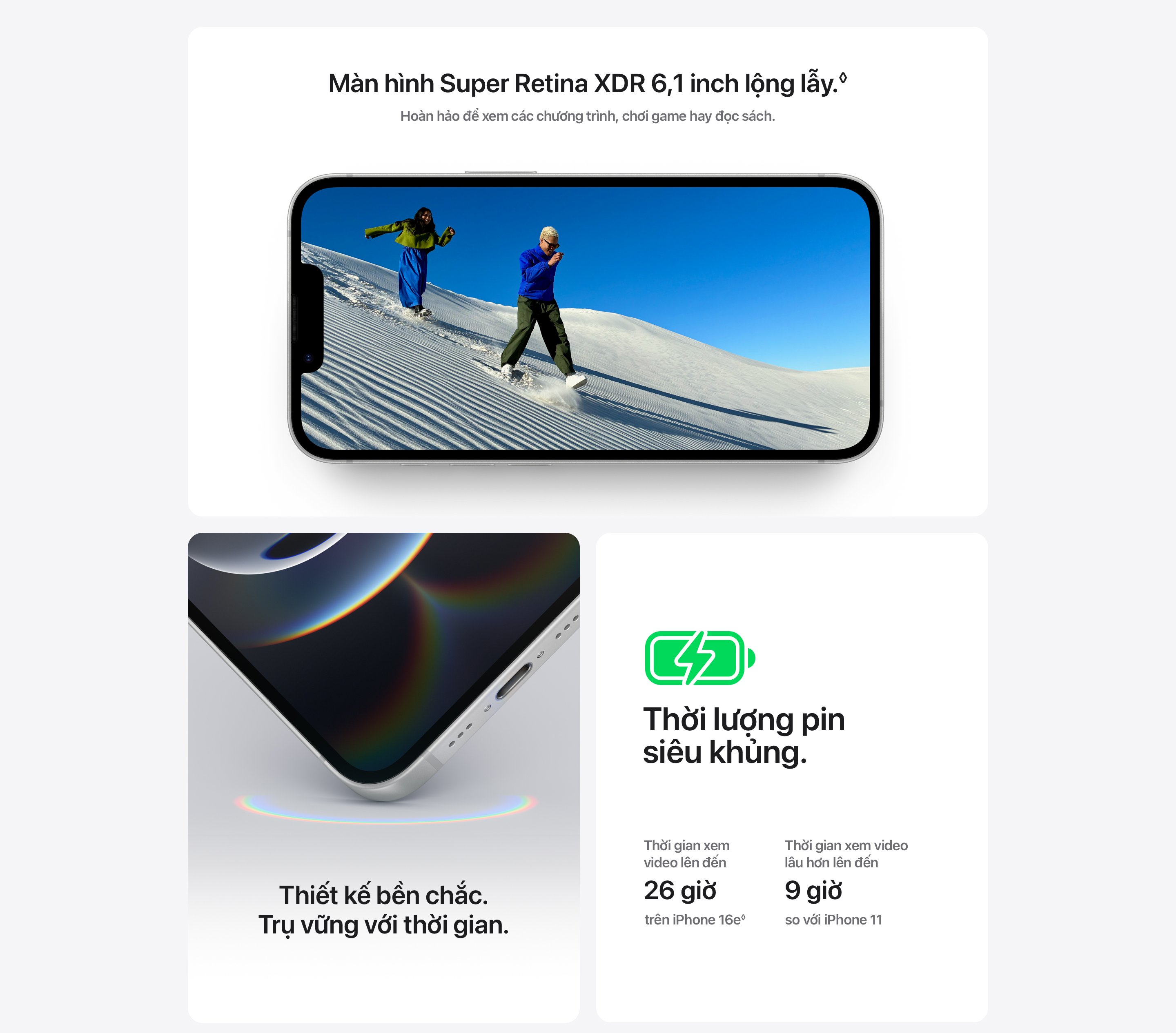 Mô tả Điện thoại Apple iPhone 16e 128G - 2