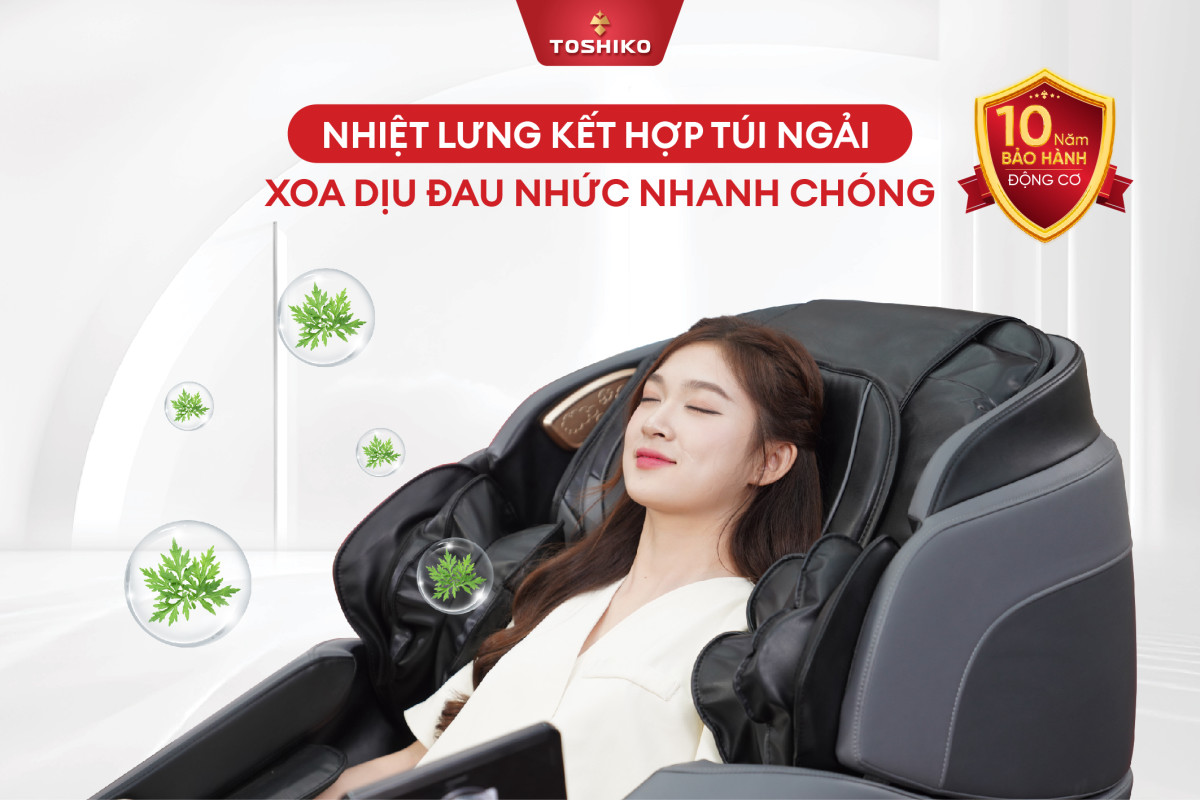 Nhiệt hồng ngoại Ghế massage TOSHIKO T86 Pro