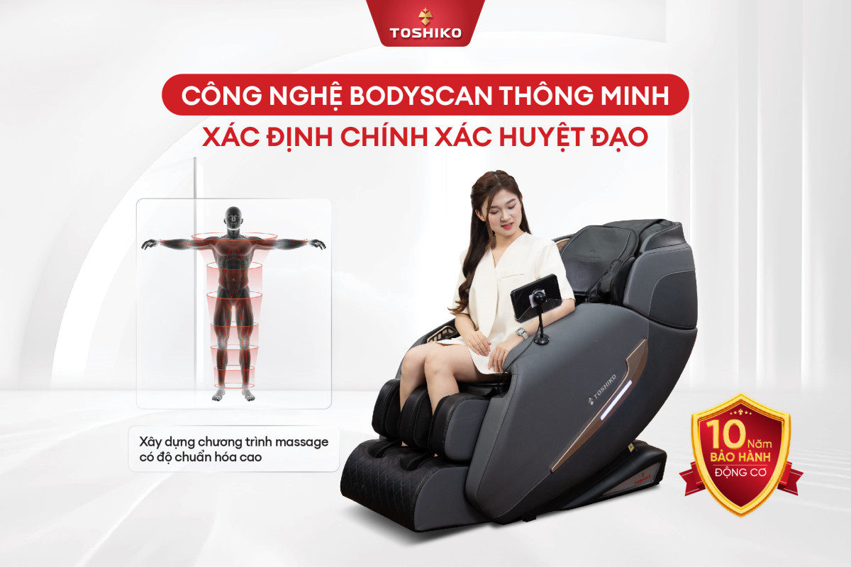 Quét body Ghế massage TOSHIKO T86 Pro