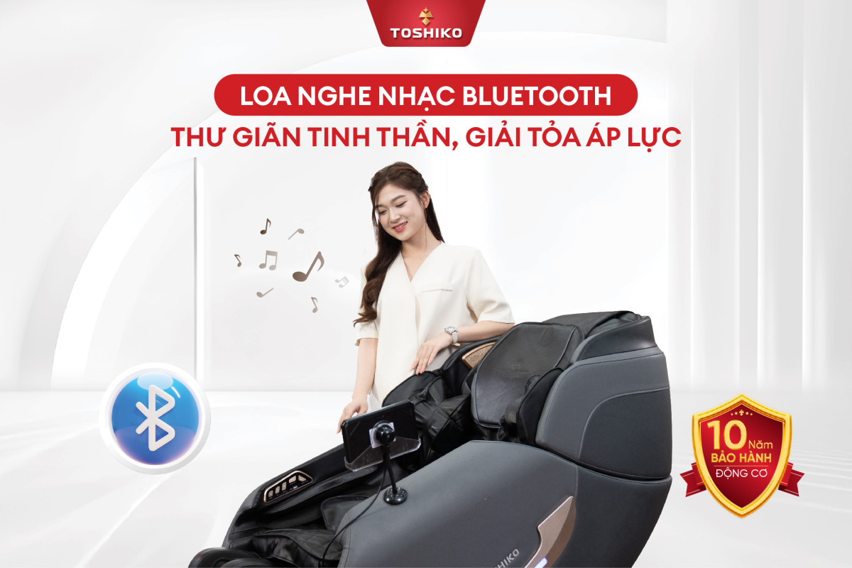 Phát nhạc Bluetooth Ghế massage TOSHIKO T86 Pro