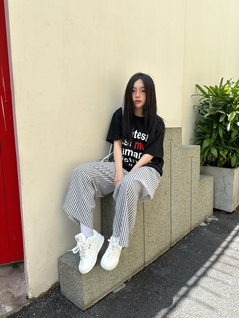 Mô tả Giày Thể Thao Sneaker Nam Nữ Second Sunday Line Drop Đế Tăng Chiều Cao 4cm SK49 - 3