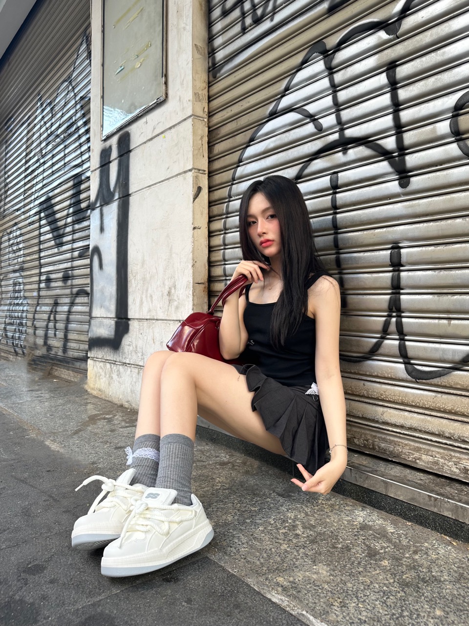 Mô tả Giày Thể Thao Sneaker Nữ Second Sunday New Symbol Đế Tăng Chiều Cao 4cm SK09 - 5