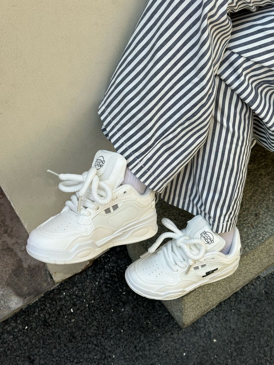 Mô tả Giày Thể Thao Sneaker Nam Nữ Second Sunday Line Drop Đế Tăng Chiều Cao 4cm SK49 - 5