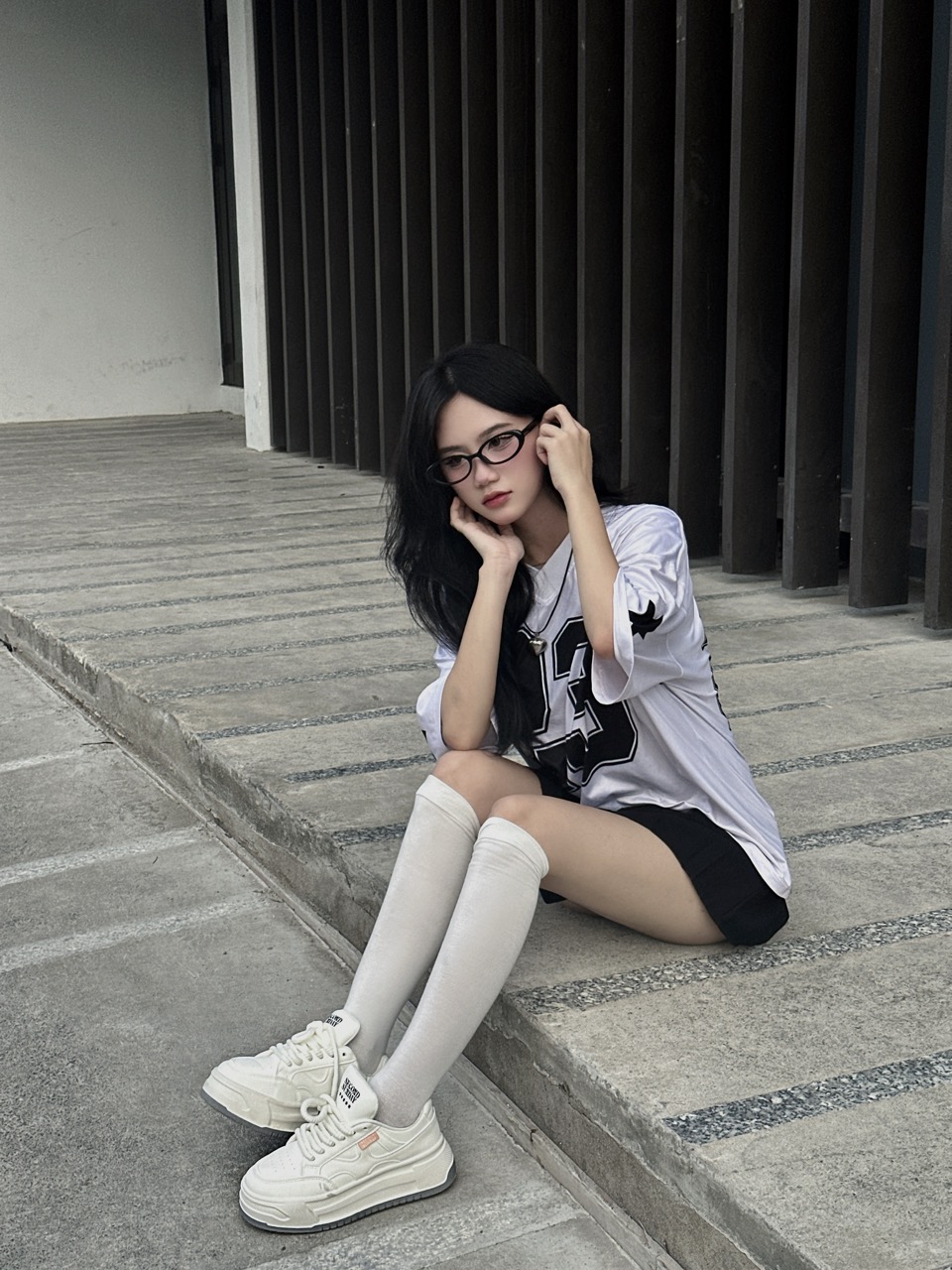 Mô tả Giày Thể Thao Sneaker Nữ Second Sunday Essential 1.0 Đế Tăng Chiều Cao 4cm SK22 - 4