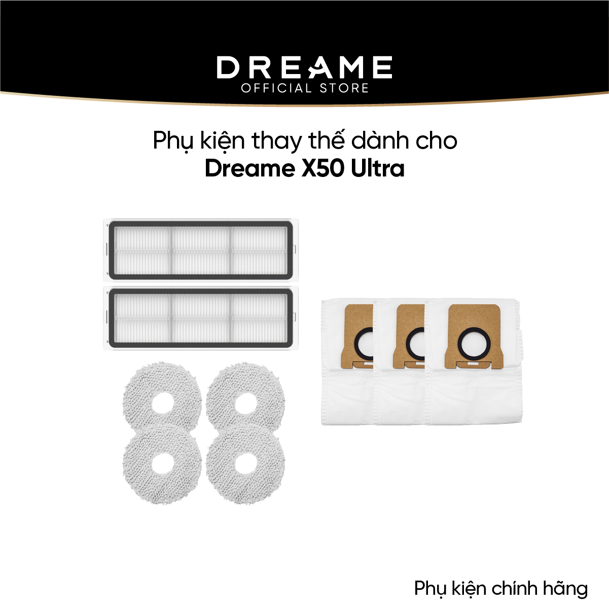 Mô tả Phụ kiện thay thế dành cho Dreame X50 Ultra bản quốc tế - Phụ kiện chính hãng - 1