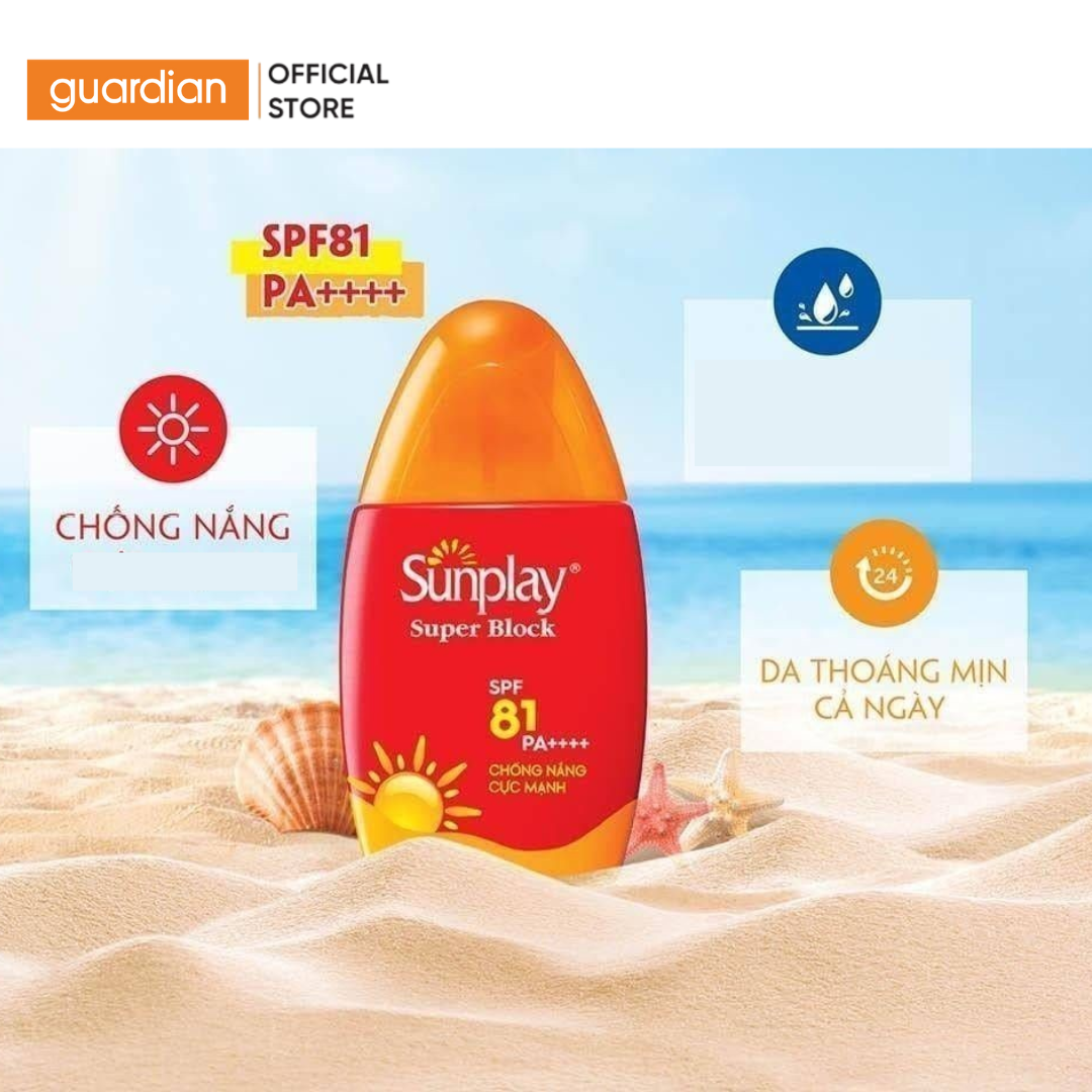 Mô tả Sữa Chống Nắng Sunplay Super Block Spf81 Pa++++ Guardian 70Gr - 1