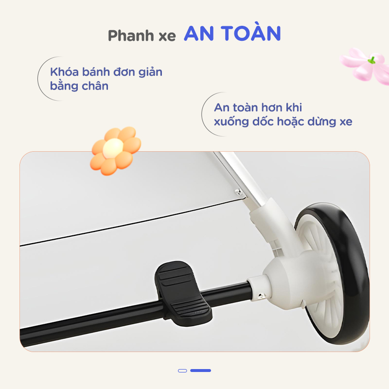Mô tả Xe đẩy gấp gọn cho bé Chilux M06 Pro - Xoay 2 chiều, gấp gọn nhanh chóng - 8