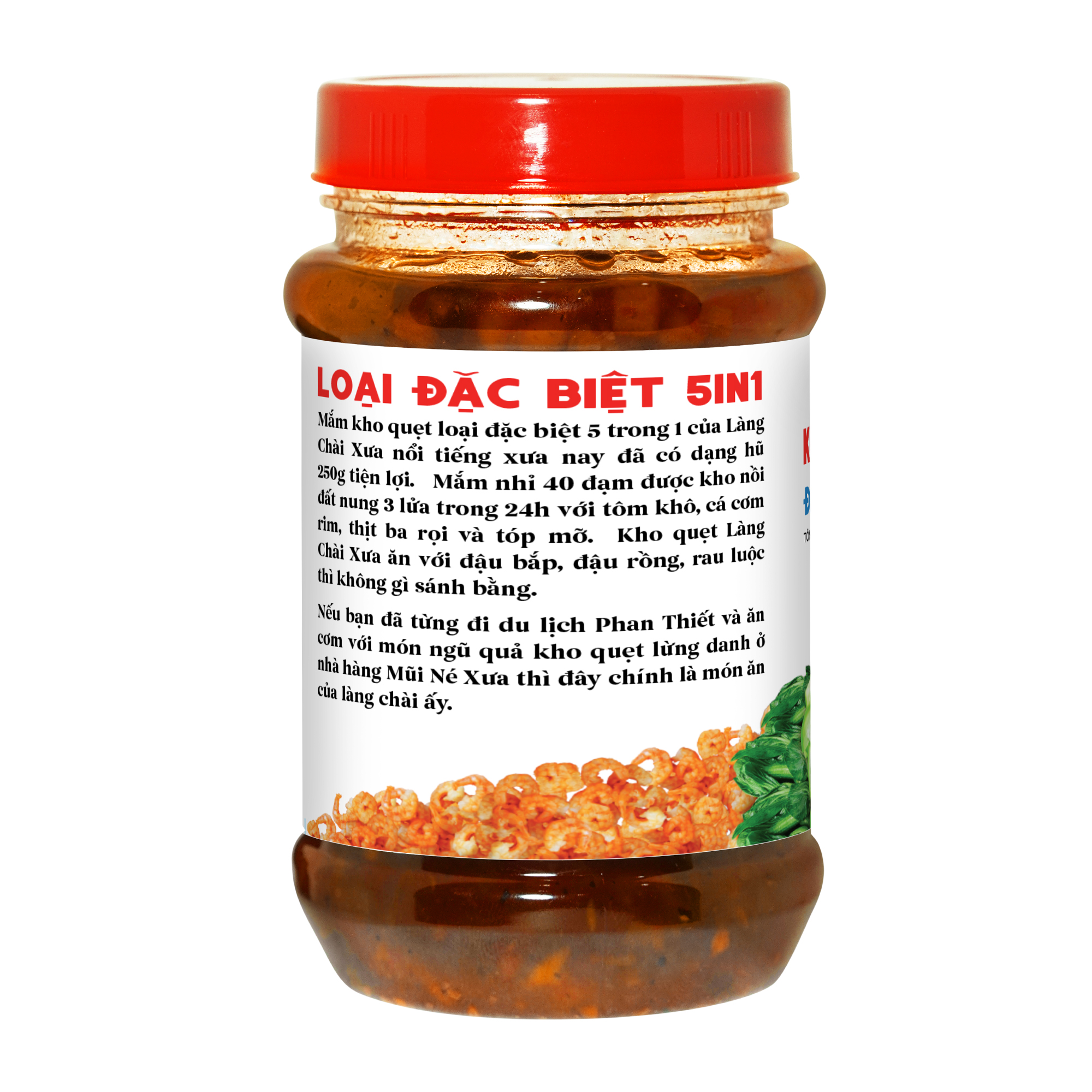 Mô tả Kho quẹt nồi đất Làng Chài Xưa thơm ngon đặc biệt full topping tôm khô, cá cơm rim, thịt ba rọi, tốp mỡ mắm nhỉ hủ 250g - 3