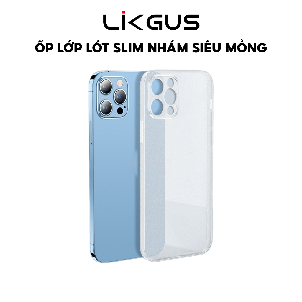 Mô tả Ốp Lưng Likgus Lớp Lót Slim Nhám Siêu Mỏng, Không Ố Vàng, Chống Vân Tay Dành Cho 11-12-13-14-15-16 - 1