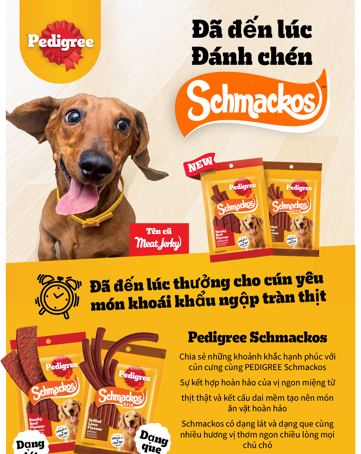 Mô tả Pedigree Schmackos Bánh thưởng cho chó 70g - 1