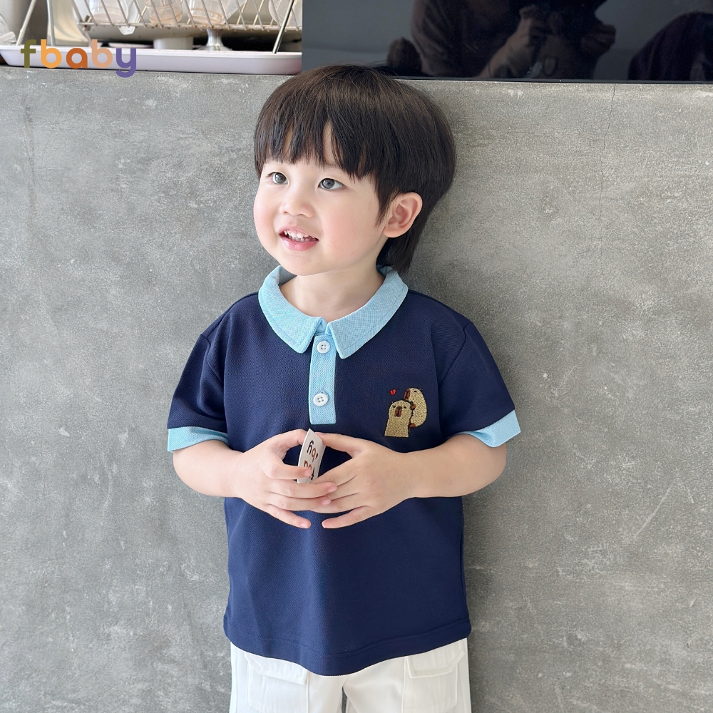 Mô tả Áo Polo Cộc Tay Bé Trai Fbaby Áo Phông Vải Cá Sấu Cao Cấp Mềm Mại Thoáng Mát Lịch Sự Phù Hợp Đi Học, Đi Chơi - 3