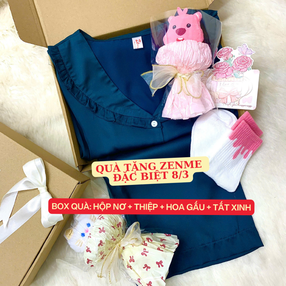 Mô tả Hộp Đựng Quà Tặng ZENME Sang Trọng Zen Me Gift Set Có Hoa và Quà - Special Packet - 2