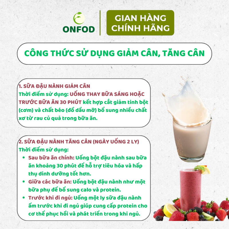 Bột đậu nành ONFOD đa năng