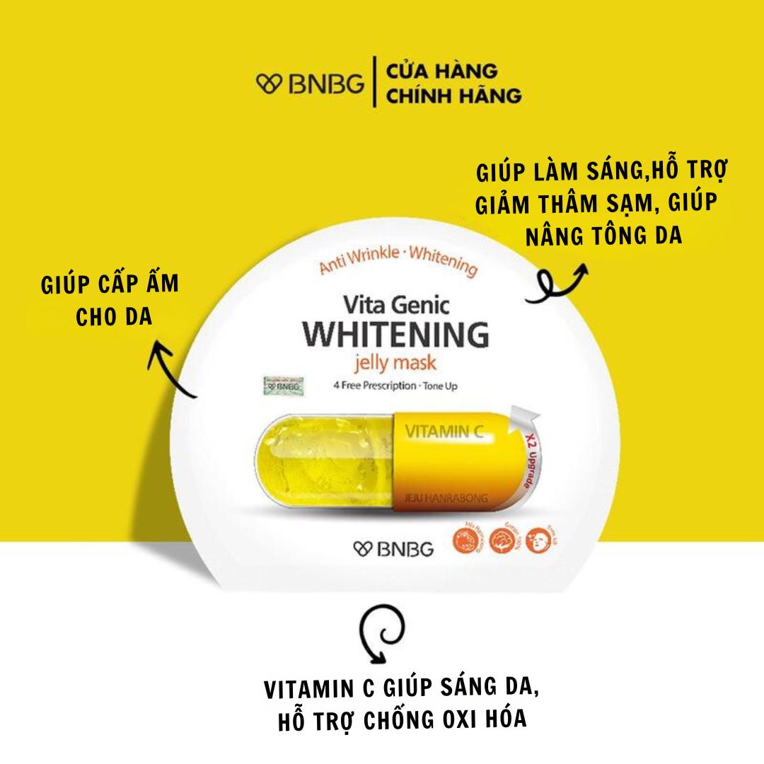 Mô tả (KOL) Combo 10 Mặt Nạ BNBG Mix Hỗ Trợ Phục Hồi Da BNBG Vita Genic Jelly Mask 30mlx10 - 2