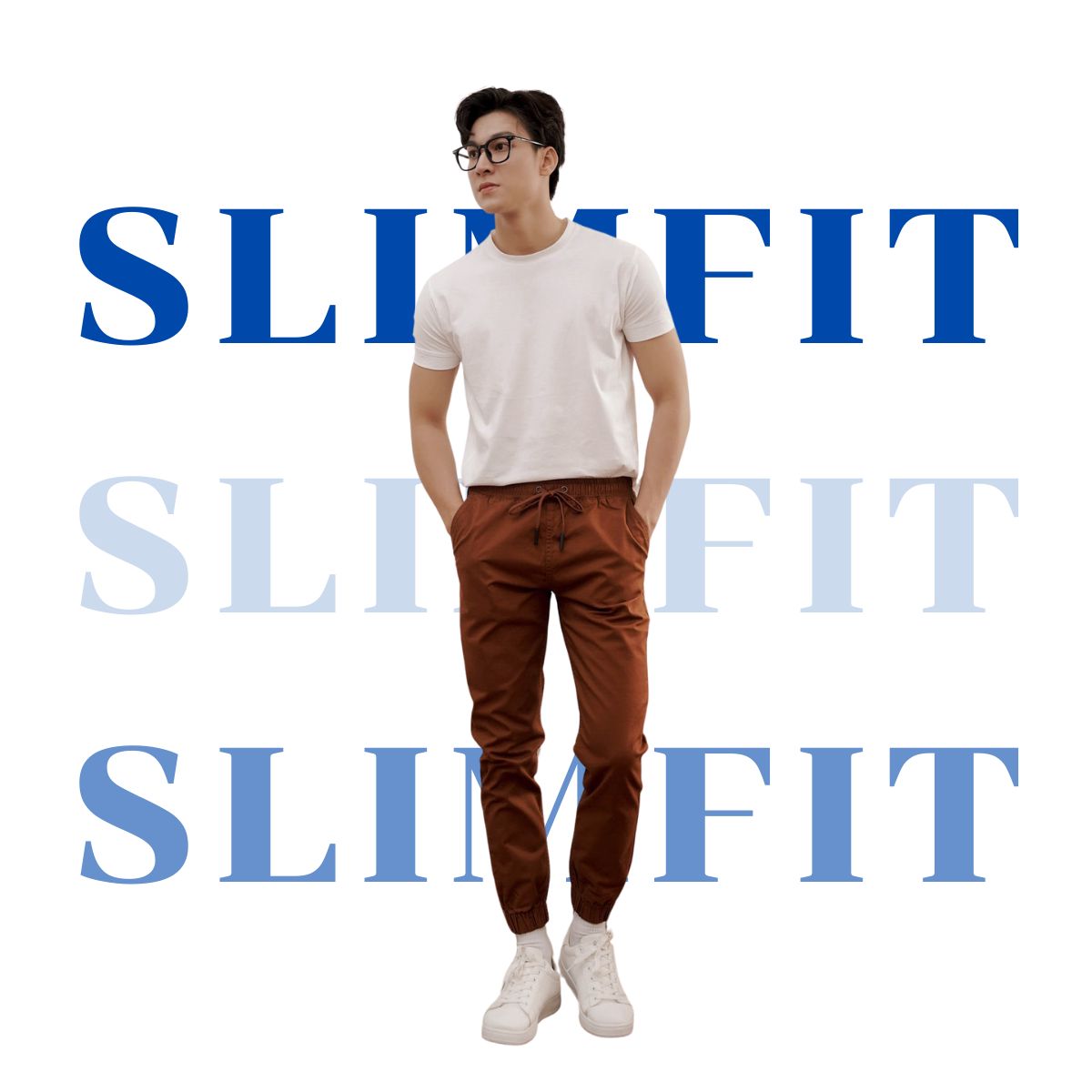 Mô tả Quần Jogger Kaki AKUBA form Slimfit vải kaki cao cấp dày dặn bền màu thiết kế trẻ trung | 01H927 - 3