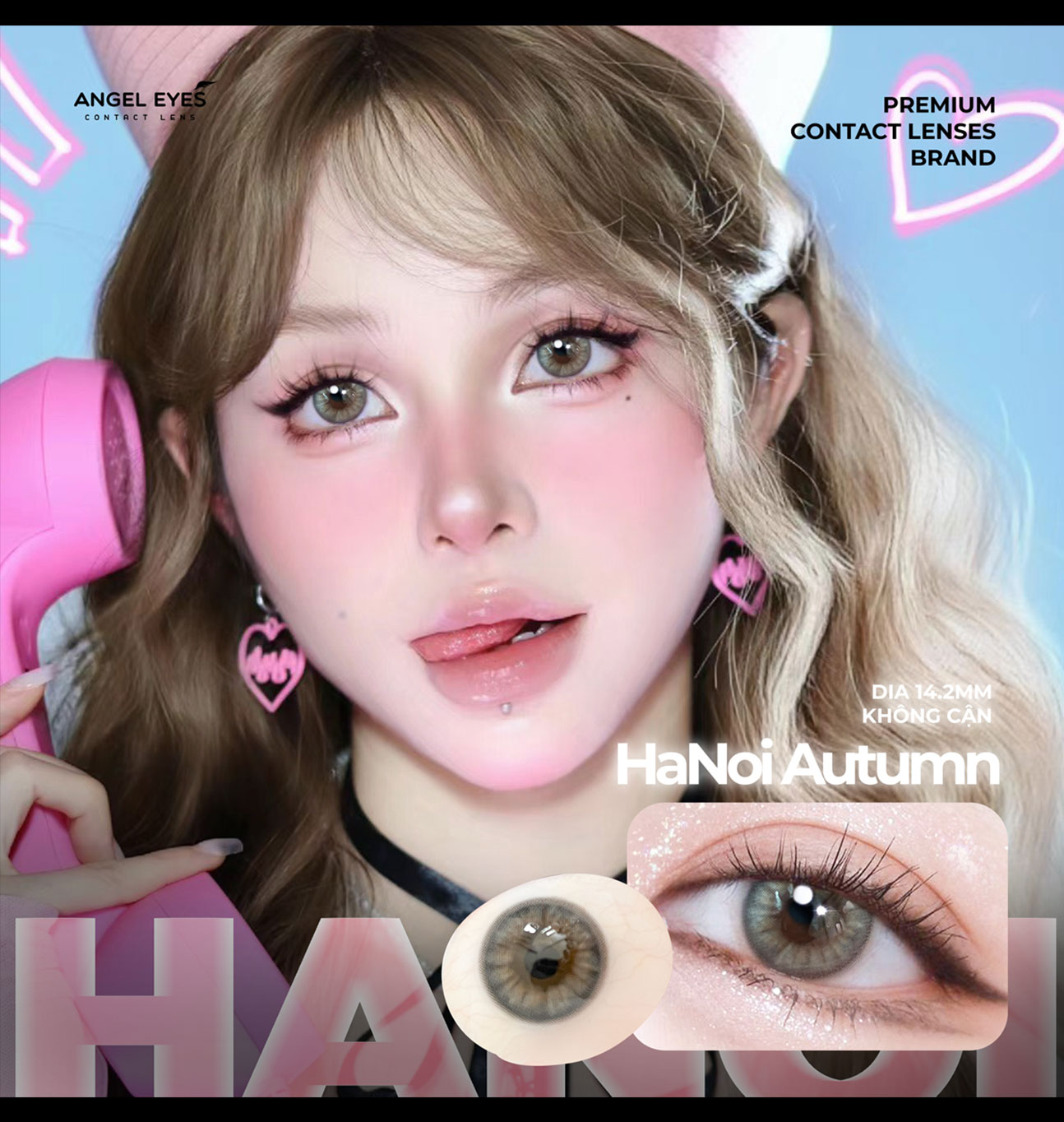 Bộ sưu tập kính áp tròng màu không độ Angel Eyes Plano Collection chất ...