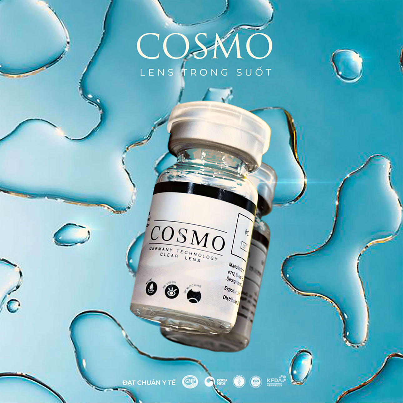 Lens trong suốt cận Angel Eyes Cosmo có độ từ 0 đến 15 độ, dòng kính áp ...