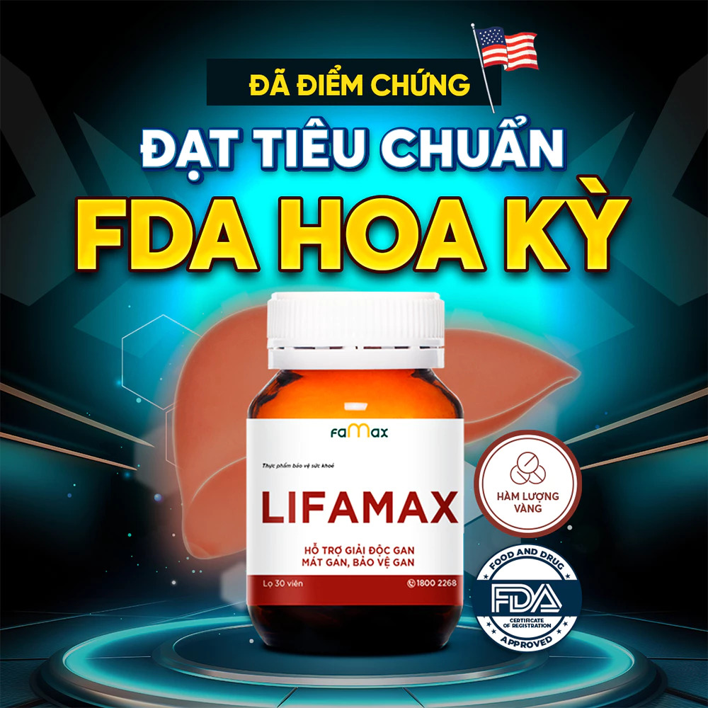 Mô tả Thải độc gan Lifamax giúp giải độc gan, mát gan, phục hồi chức năng gan (hộp 30 viên) - 3