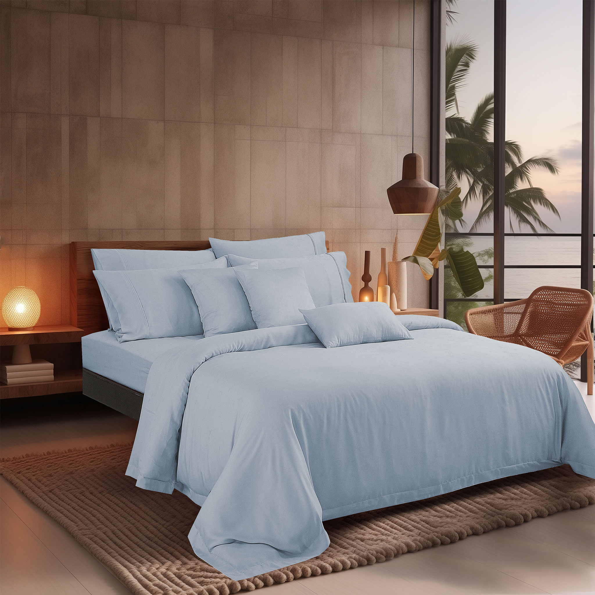 Mô tả Bộ ga kèm Vỏ chăn Akemi Tencel Accord Lyocell Matera và Mosiya, gồm 6 món (Super King / King / Queen) - 2