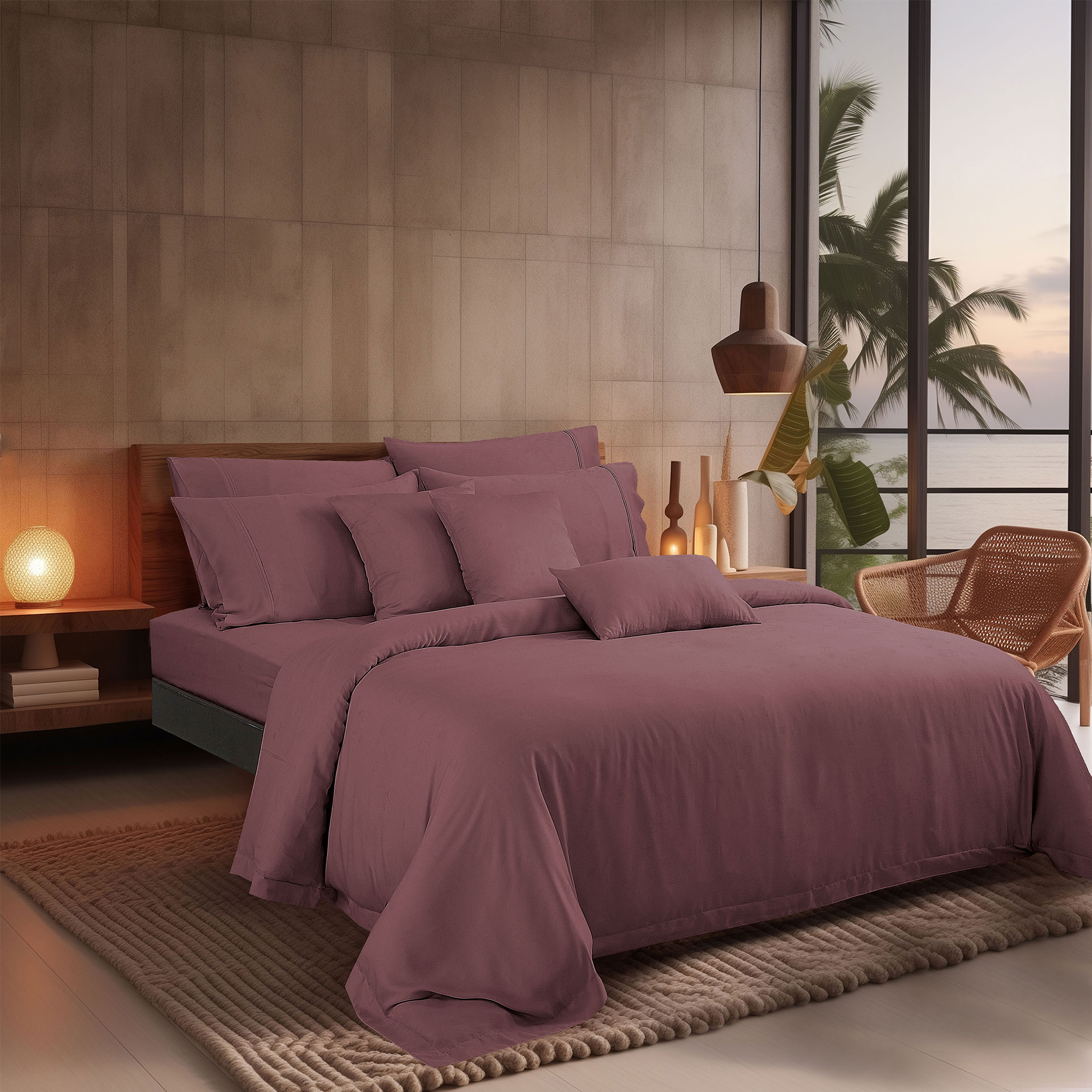 Mô tả Bộ ga kèm Vỏ chăn Akemi Tencel Accord Lyocell Matera và Mosiya, gồm 6 món (Super King / King / Queen) - 3