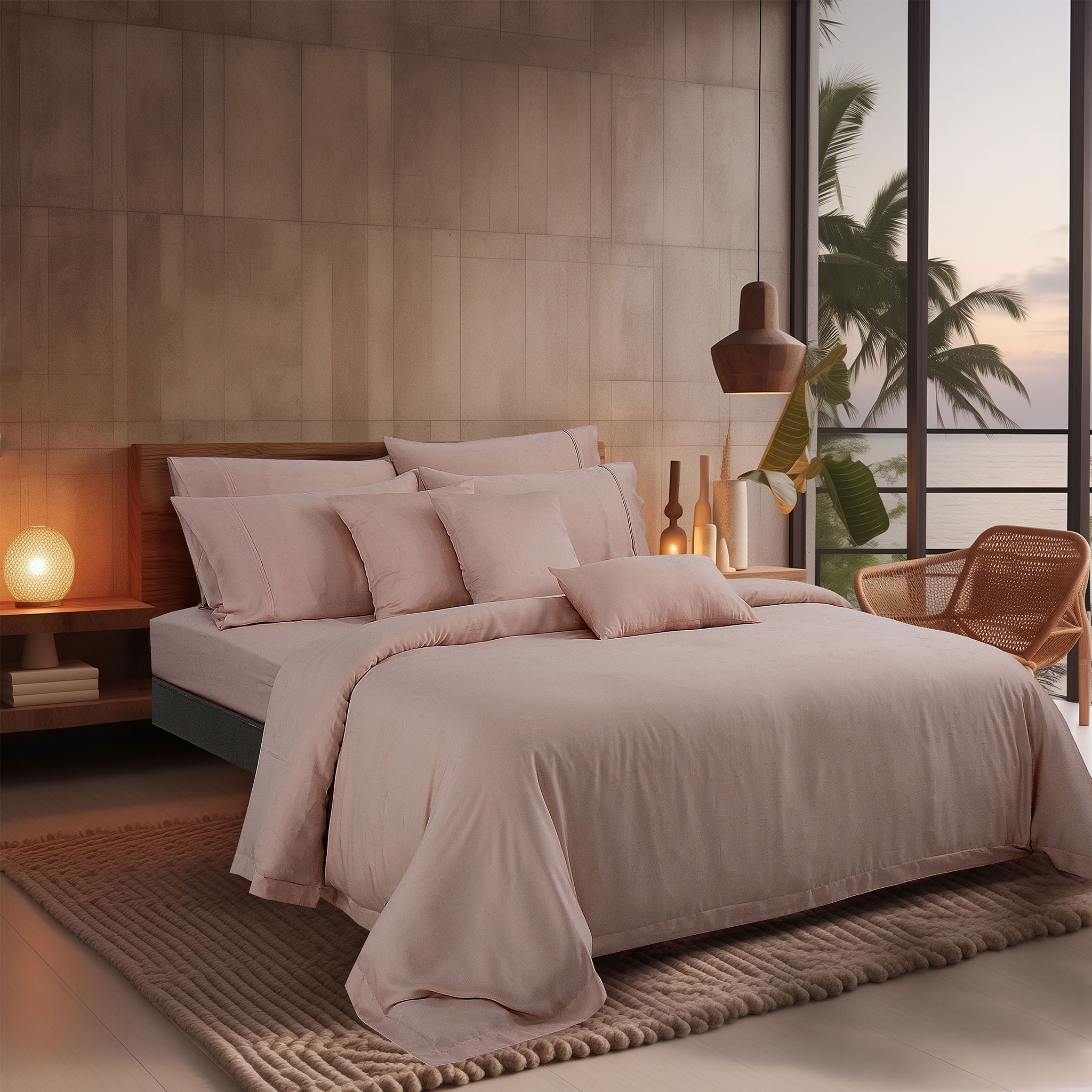 Mô tả Bộ ga kèm Vỏ chăn Akemi Tencel Accord Lyocell Matera và Mosiya, gồm 6 món (Super King / King / Queen) - 5
