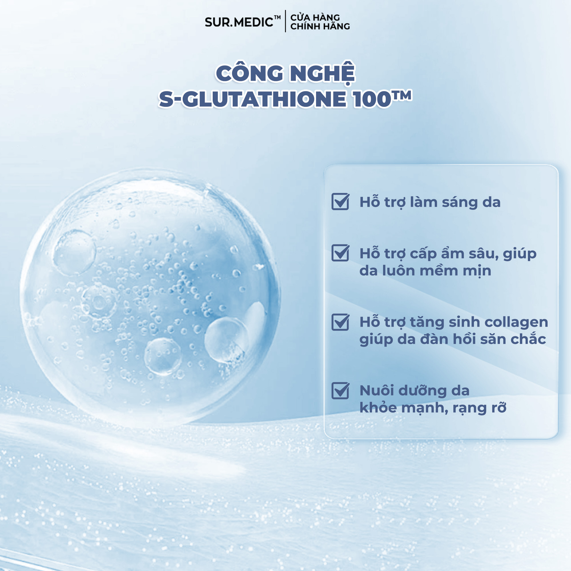 Mô tả Nước Thần Dưỡng Trắng Dạng Sữa SUR.MEDIC Super Glutathione Bright Emulsion 120ml - 6