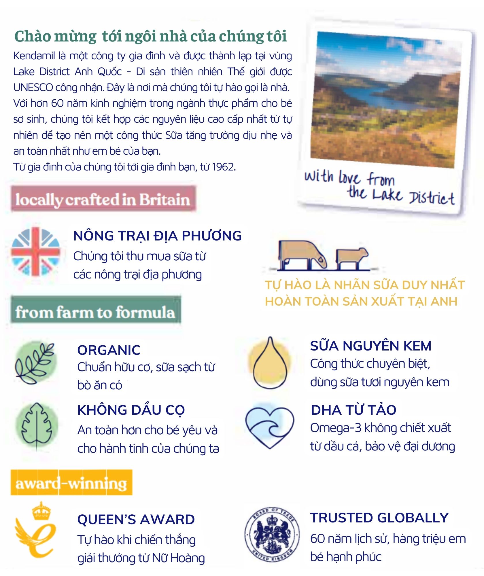 Mô tả Sữa Công Thức Hữu Cơ Kendamil Organic Số 2 (800g) [Link dự phòng] - 1