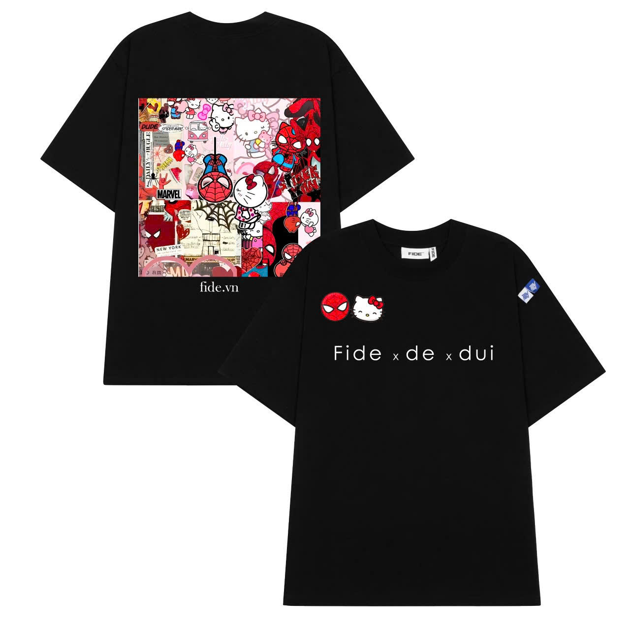 Mô tả Áo thun FIDE Hello Kitty phông unisex form rộng local brand nam nữ cổ tròn oversize - AT161 - 1