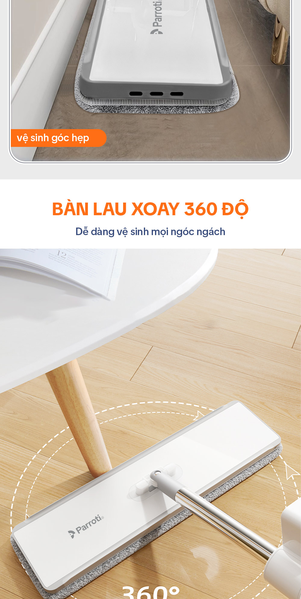 Chất liệu bền bỉ Parroti MG03