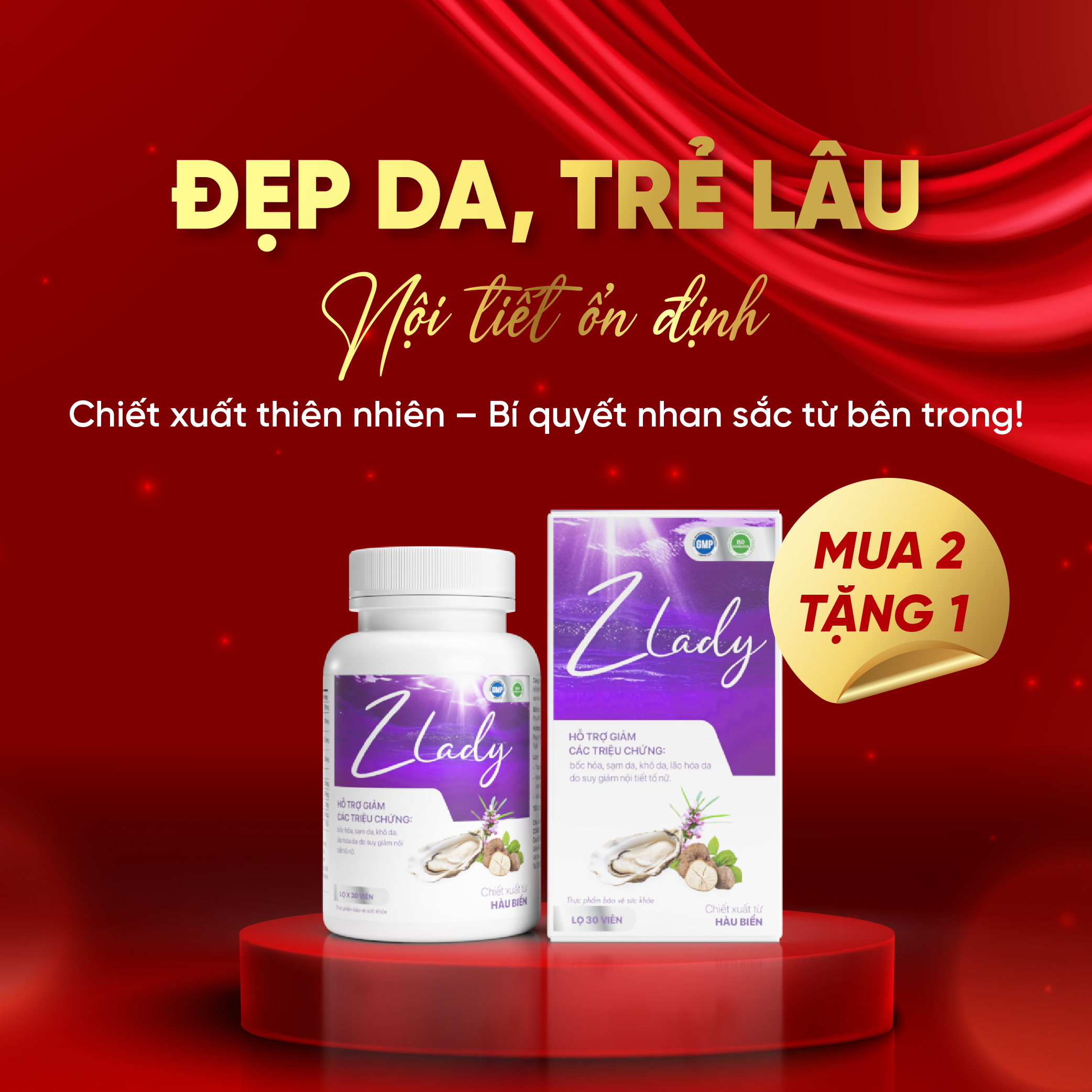 Mô tả Viên uống tăng nội tiết tố nữ, giảm khô hạn, tăng sinh lý nữ, điều hòa kinh nguyệt - Zlady ZLove - 1