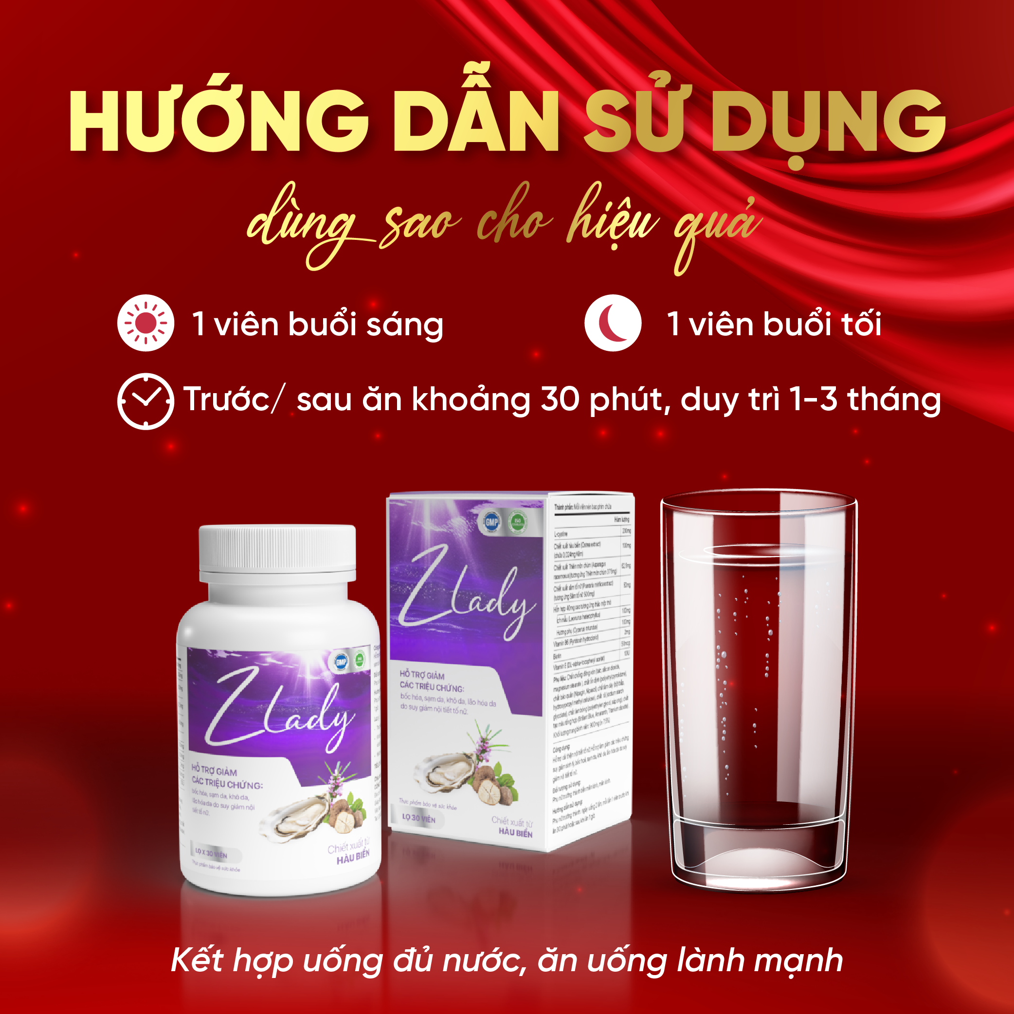 Mô tả Viên uống tăng nội tiết tố nữ, giảm khô hạn, tăng sinh lý nữ, điều hòa kinh nguyệt - Zlady ZLove - 4