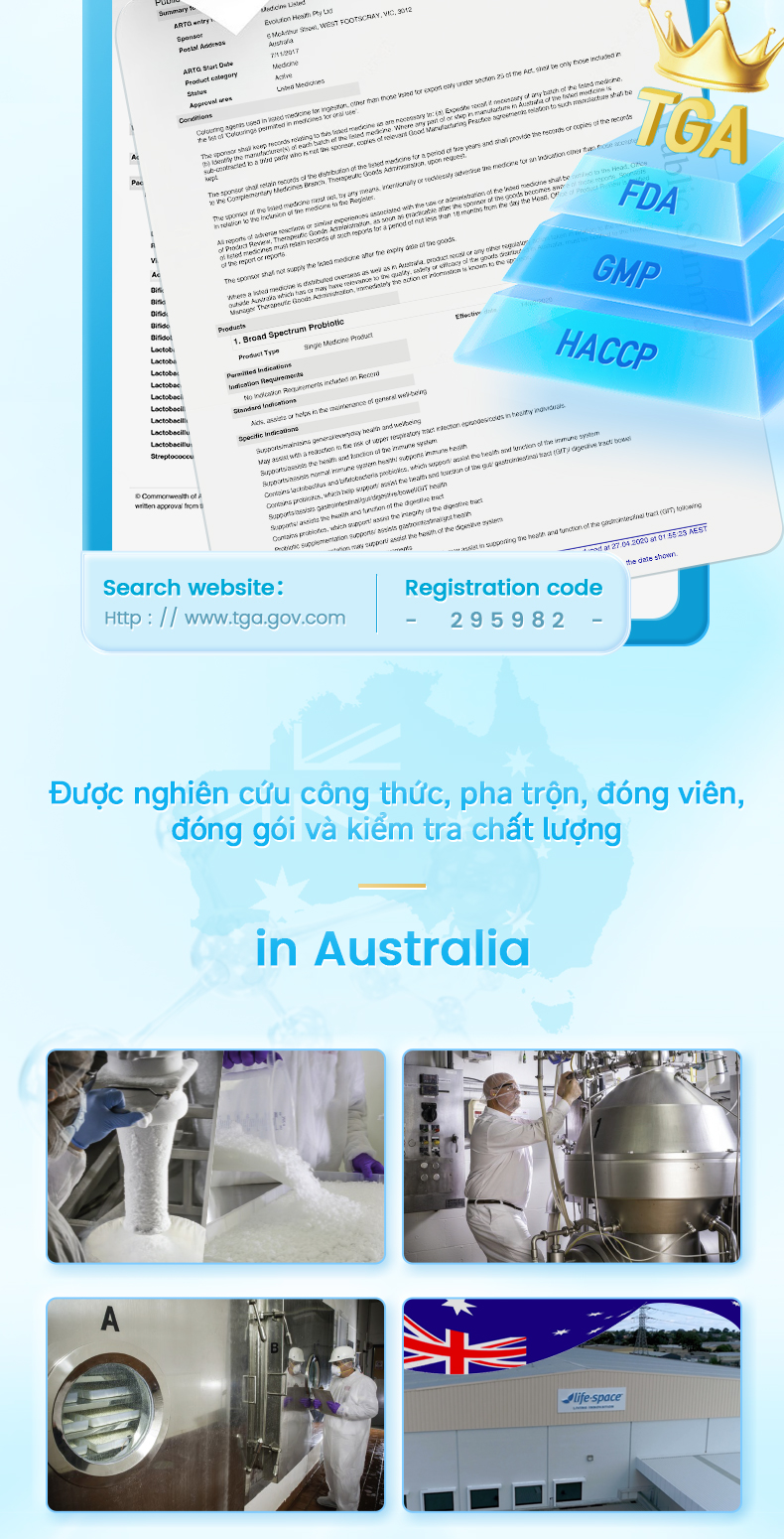 Mô tả Men vi sinh Life Space Adult Broad Spectrum Probiotic Chứa prebiotic hỗ trợ sức khỏe đường ruột tăng cường miễn dịch - 7
