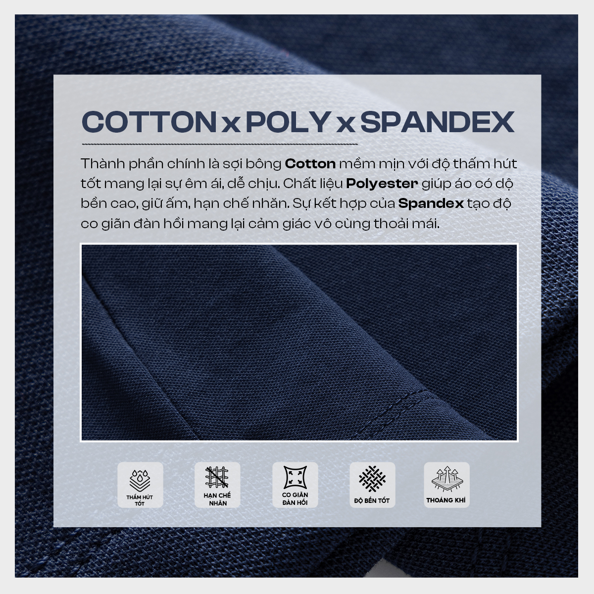 Mô tả Áo Polo Nam MIX-COLOR Ngắn Tay 5S FASHION Cotton Mát Lạnh, Thoáng Khí, Lịch Lãm APC25033 - 2