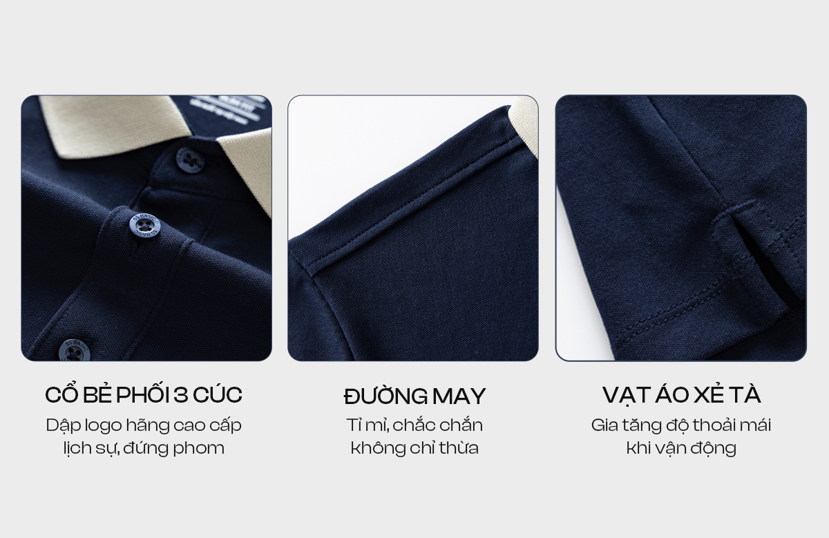Mô tả Áo Polo Nam MIX-COLOR Ngắn Tay 5S FASHION Cotton Mát Lạnh, Thoáng Khí, Lịch Lãm APC25033 - 4